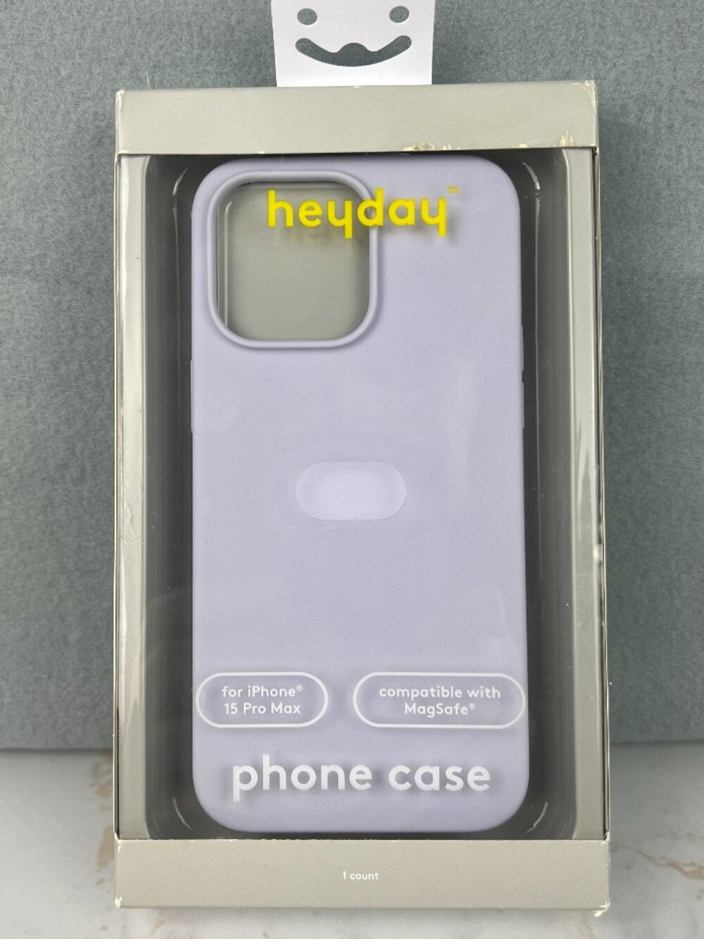 NEW heyday Silicone iPhone 15 PRO MAX Phone Case MagSafe Compatible LILAC Purple